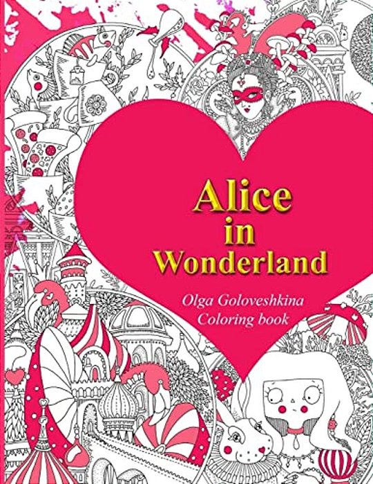 Alice In Wonderland Coloring Book-..