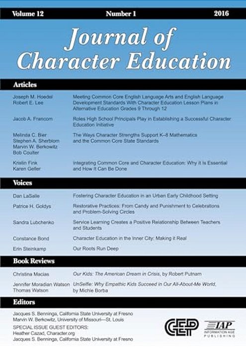 Journal Of Character Education Vol 12 Issue 1-..