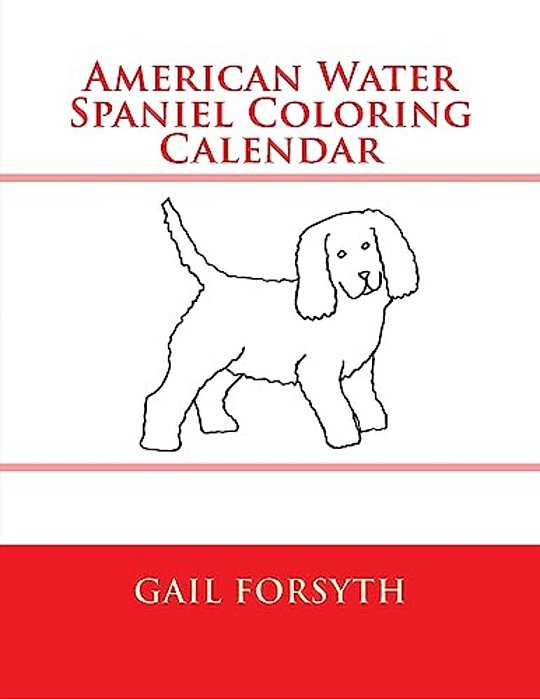 American Water Spaniel Coloring Calendar-..
