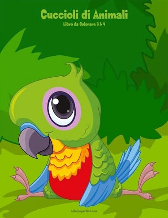 Cuccioli Di Animali Libro Da Colorare 3 & 4-..