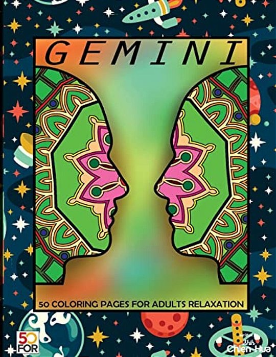 Gemini 50 Coloring Pages For Adults Relaxation-..