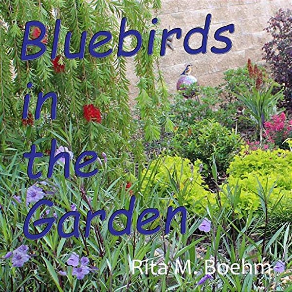 Bluebirds In The Garden-..