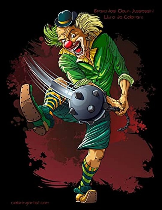 Spaventosi Clown Assassini Libro Da Colorare 1-..