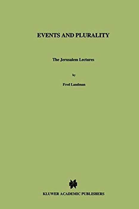Events And Plurality: The Jerusalem Lectures-..