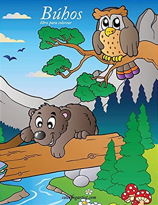 Búhos Libro Para Colorear 1-..