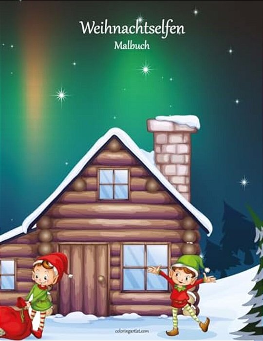 Malbuch Mit Weihnachtselfen 1-..