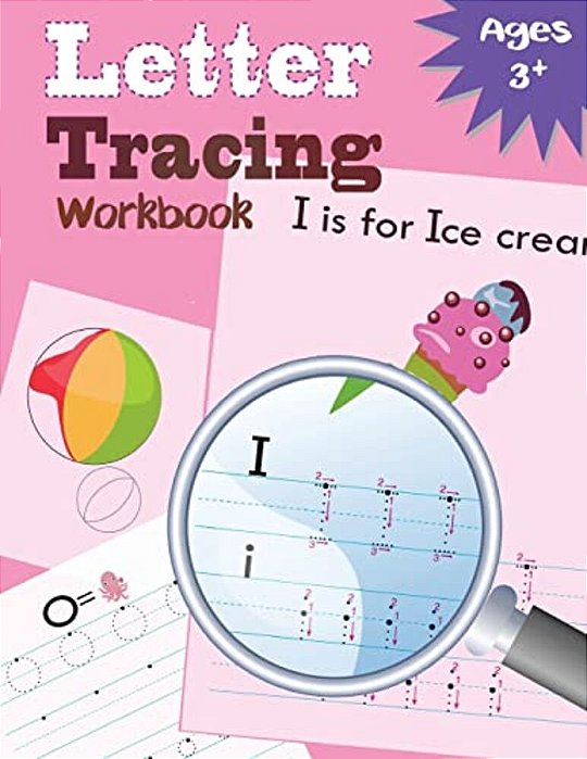 Letter Tracing Workbook: Kindergarten Tracing Workbook-..