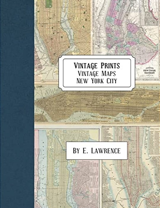 Vintage Prints: Vintage Maps: New York City-..
