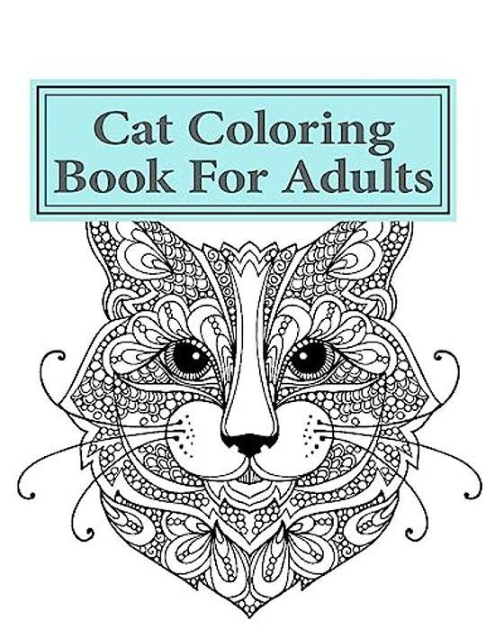 Cat Adult Coloring Book For Adults-..