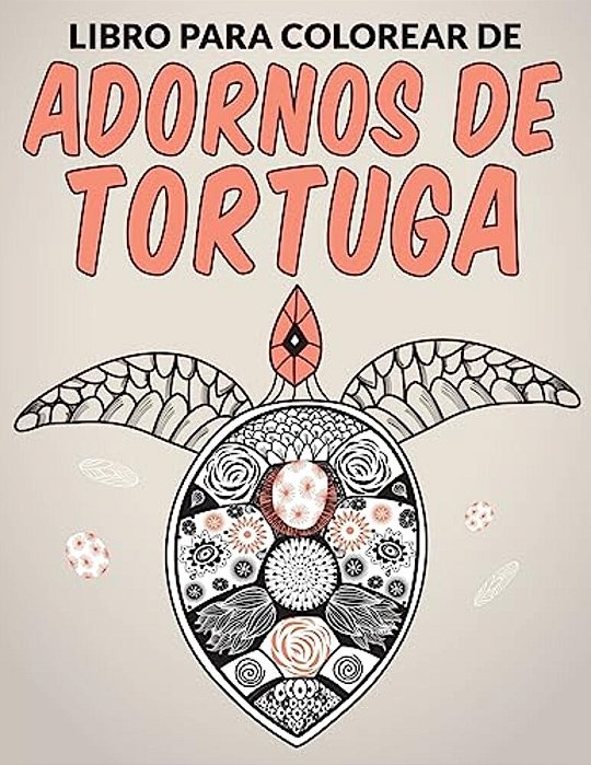 Libro Para Colorear De Adornos De Tortuga-..