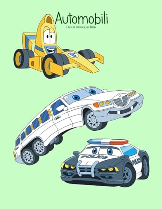 Automobili Libro Da Colorare Per Bimbi 1-..