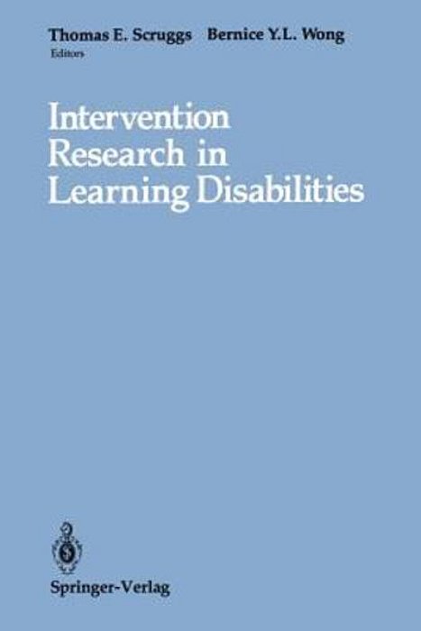 Intervention Research In Learning Disabilities-..