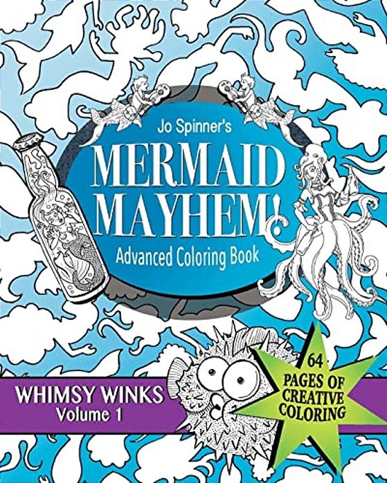Mermaid Mayhem: Advanced Coloring Book-..