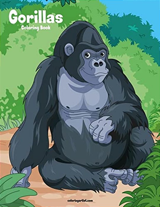 Gorillas Coloring Book 1-..