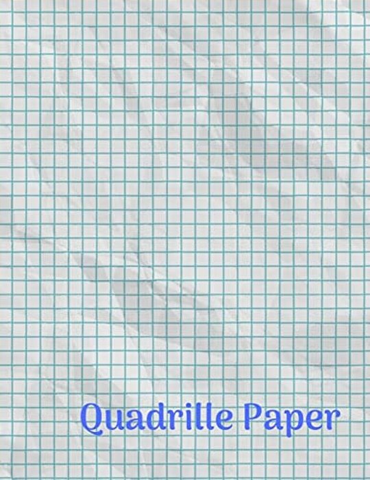 Quadrille Paper: Quad Rule Graph Paper,8.5 X 11 (4X4 Graph Paper) 100 Pages-..