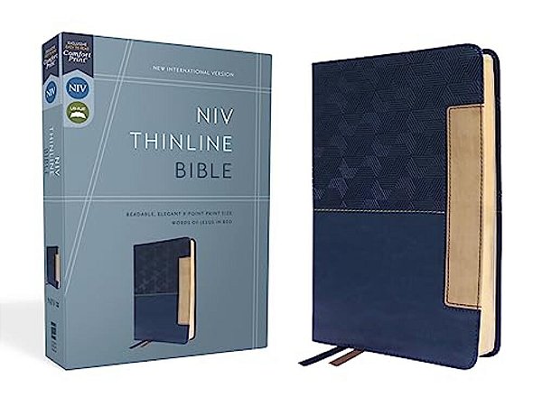Niv, Thinline Bible, Leathersoft, Blue, Red Letter, Comfort Print-..