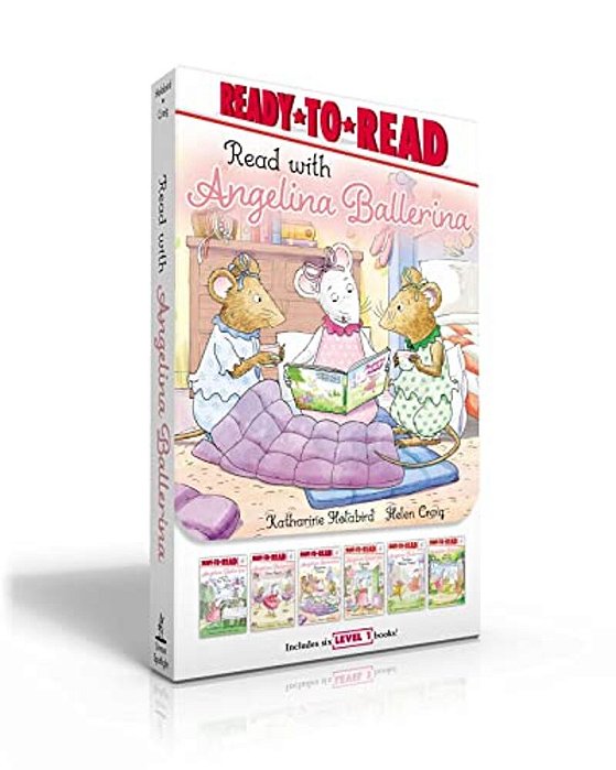 Read With Angelina Ballerina (Boxed Set): Angelina Ballerina And The Tea Party; Angelina Ballerina Tries Again; Sleepover Party!; Cupcake Day!; Practi-..