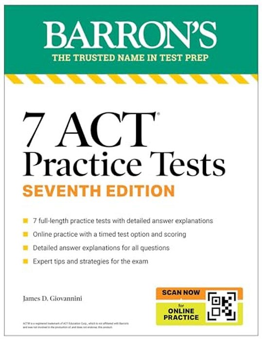 7 Act Practice Tests, Seventh Edition + Online Practice (2026)-..