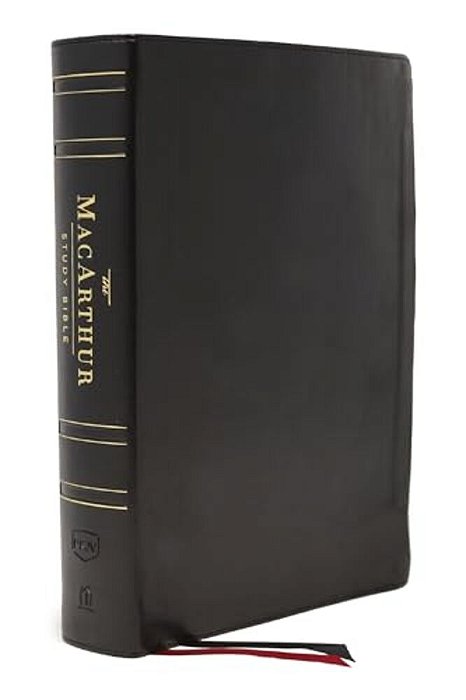 Nkjv, Macarthur Study Bible, 2ND Edition, Genuine Leather, Black, Thumb-Indexed, Comfort Print: Unleashing God's Truth One Verse At A Time-..