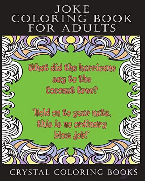 Joke Coloring Book For Adults: 30 Fun Filled Joke Stress Relief Relaxing Coloring Pages. A Great Gift For Someone That Needs Cheering Up. -..