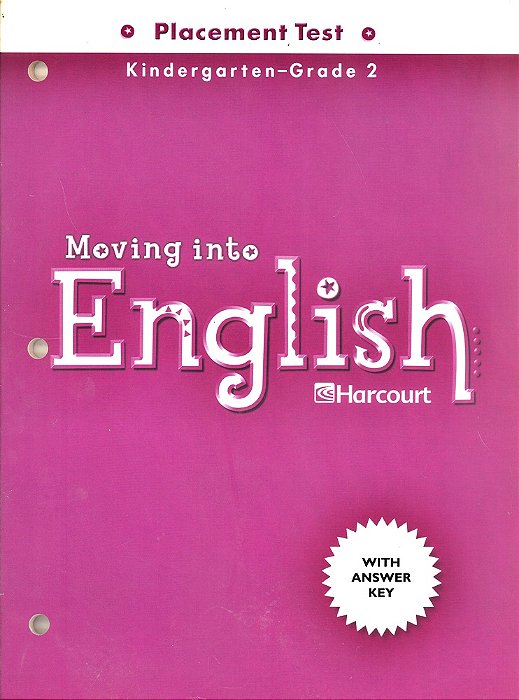 Moving Into English Kindergarten-2 - Placement Test-..
