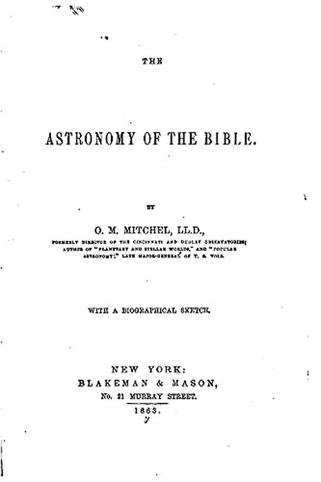 The Astronomy Of The Bible-..