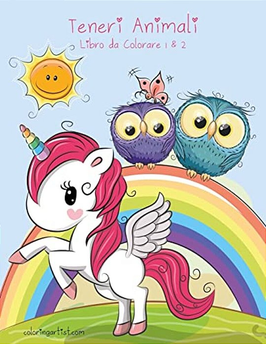 Teneri Animali Libro Da Colorare 1 & 2-..