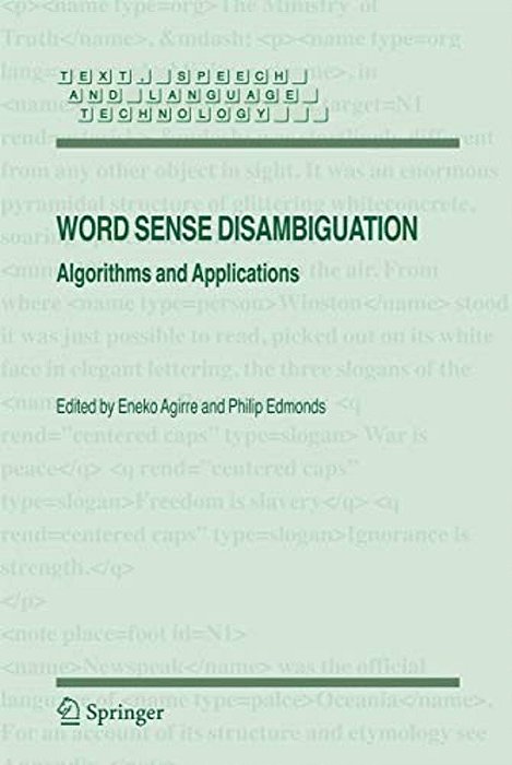 Word Sense Disambiguation: Algorithms And Applications-..