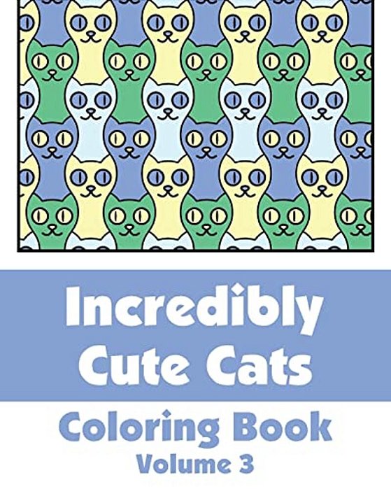 Incredibly Cute Cats Coloring Book-..