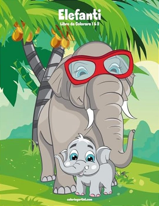 Elefanti Libro Da Colorare 1 & 2-..