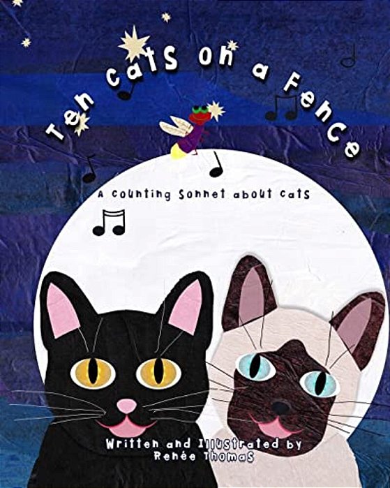 Ten Cats On A Fence-..