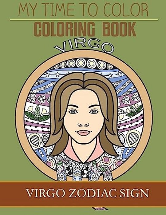 Virgo Zodiac Sign - Adult Coloring Book-..