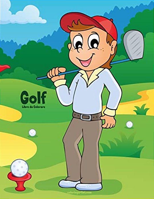 Golf Libro Da Colorare 1-..