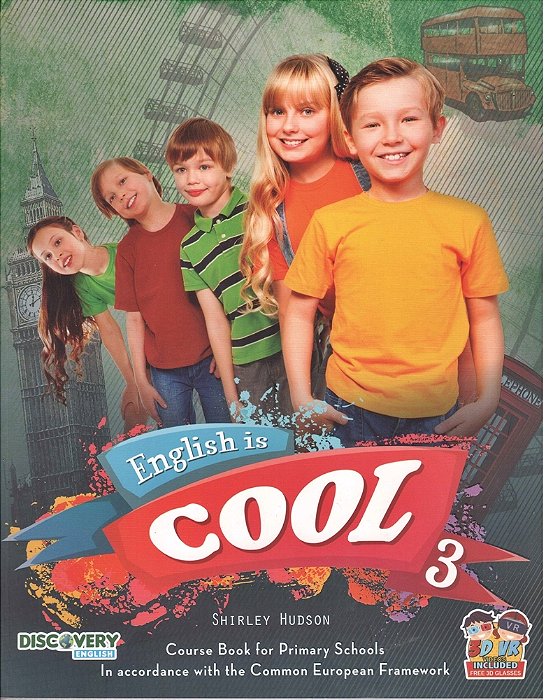 English Is Cool 3 - Student's Book W/Workbook And Homework Book, 3D Glasses & Qr Codes Audio/Video-..