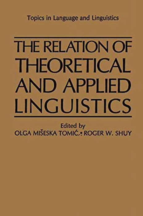 The Relation Of Theoretical And Applied Linguistics-..