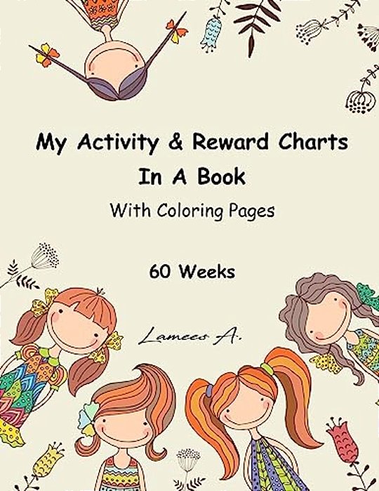 My Activity & Reward Charts In A Book With Coloring Pages (60 Weeks)-..