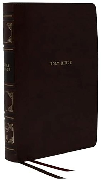 Nkjv, Reference Bible, Classic Verse-By-verse, Center-Column, Leathersoft, Black, Red Letter Edition, Comfort Print-..