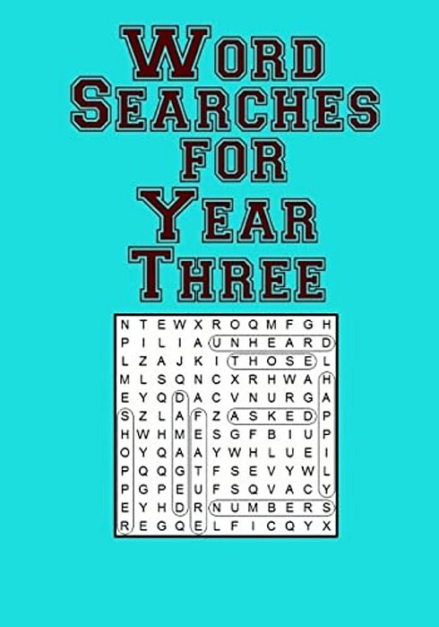 Word Searches For Year Three-..