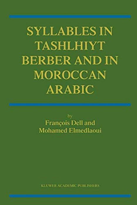 Syllables In Tashlhiyt Berber And In Moroccan Arabic-..
