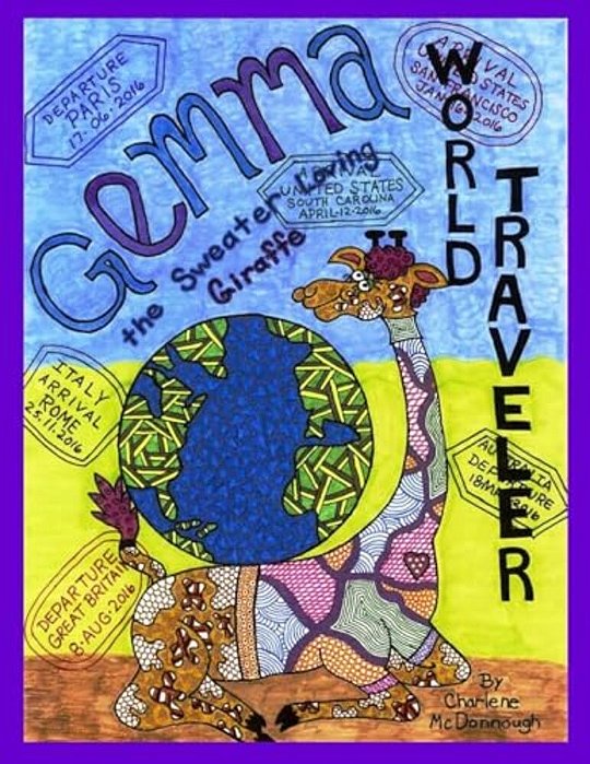 Gemma The Sweater Loving Giraffe - World Traveler-..