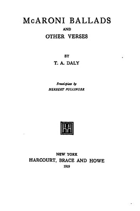 Mcaroni Ballads, And Other Verses-..