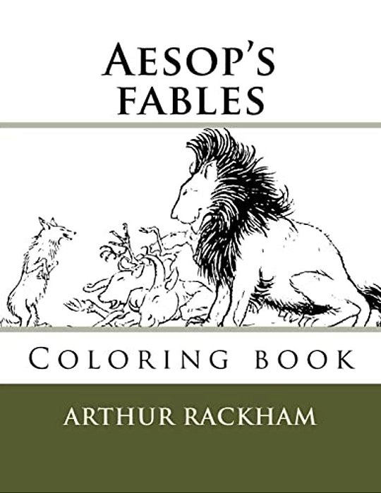 Aesop's Fables: Coloring Book-..
