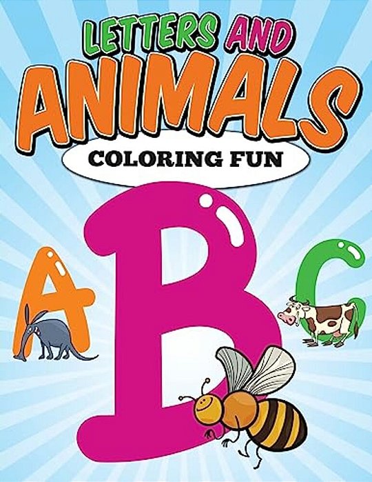 Letters And Animals Coloring Fun-..