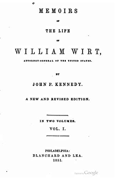 Memoirs Of The Life Of William Wirt-..