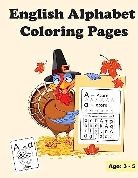 English Alphabet Coloring Pages: Uppercase And Lowercase Letters-..