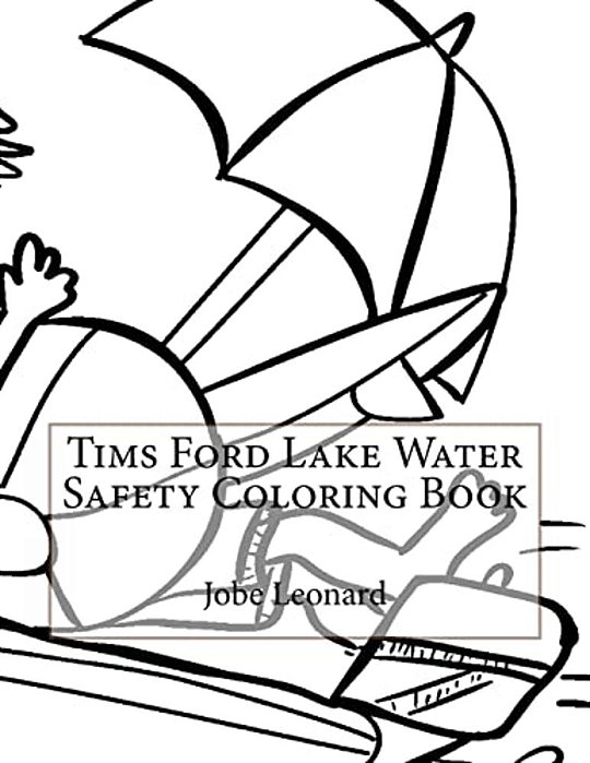 Tims Ford Lake Water Safety Coloring Book-..