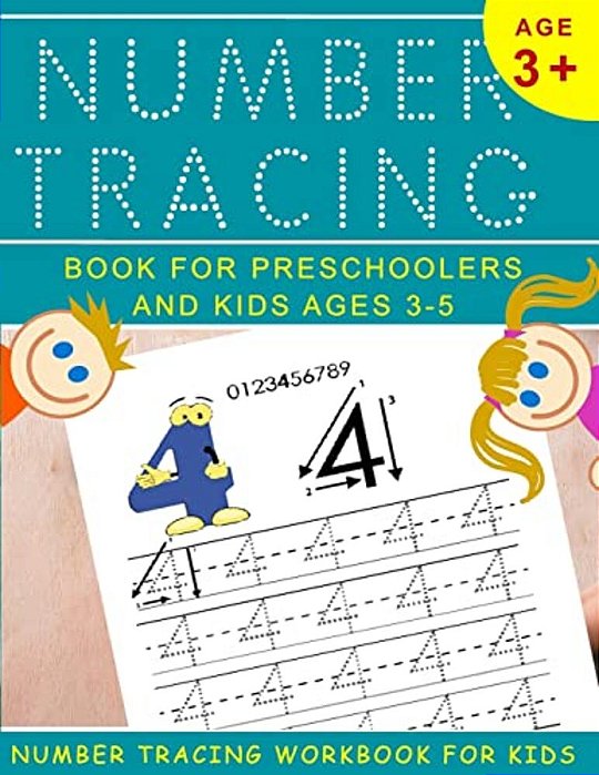 Number Tracing Book For Preschoolers And Kids Ages 3-5: Number Tracing Workbook For Kids-..