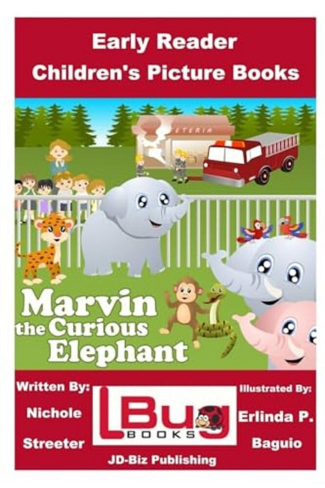Marvin The Curious Elephant - Early Reader - Children's Picture Books-..