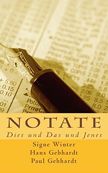 Notate: Dies Und Das Und Jenes-..