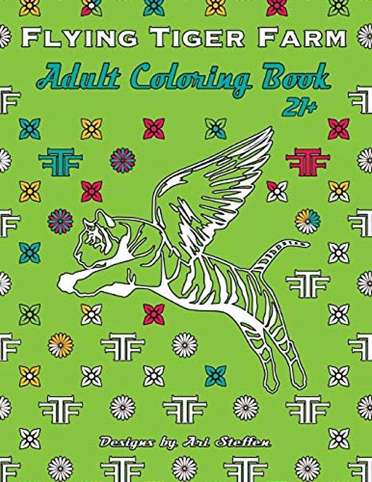 Flying Tiger Farm Adult Coloring Book-..